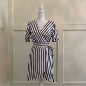 BB Dakota Faux Wrap Dress
